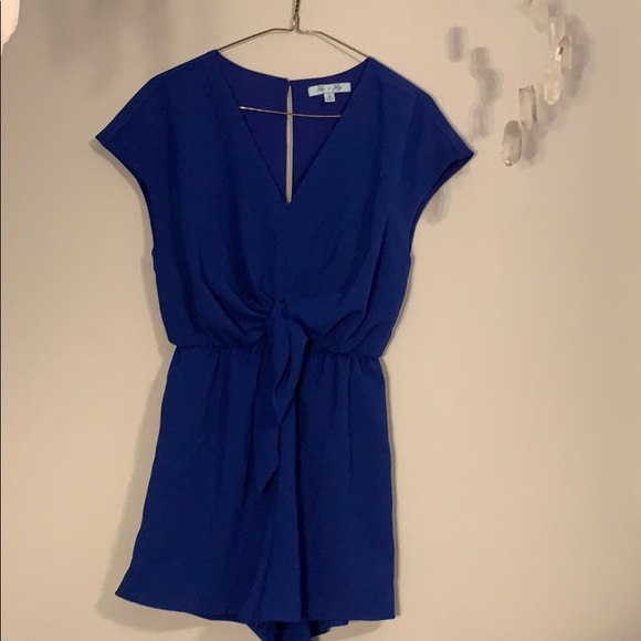 Royal blue romper - Picture 1 of 2